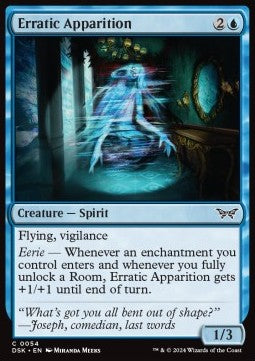 Duskmourn House of Horror 0054 Erratic Apparition (Foil)