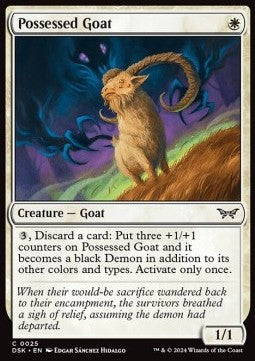 Duskmourn House of Horror 0025 Possessed Goat