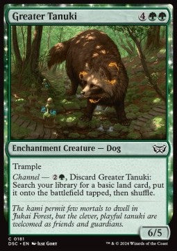 Duskmourn House of Horror Commander 0181 Greater Tanuki