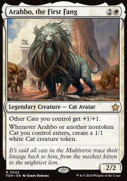 Magic the Gathering Foundations 0002 Arahbo, the First Fang