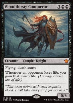 Magic the Gathering Foundations 0058 Bloodthirsty Conqueror