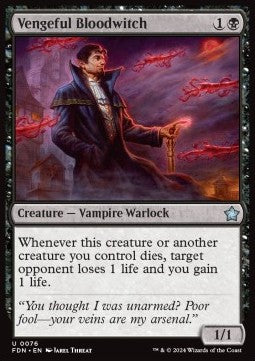 Magic the Gathering Foundations 0076 Vengeful Bloodwitch