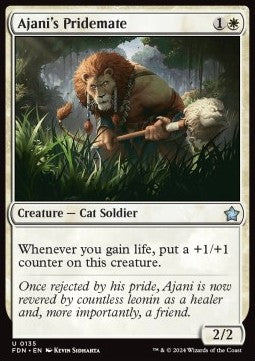 Magic the Gathering Foundations 0135 Ajani's Pridemate