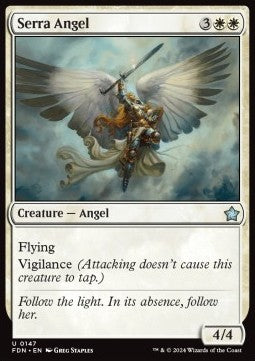 Magic the Gathering Foundations 0147 Serra Angel