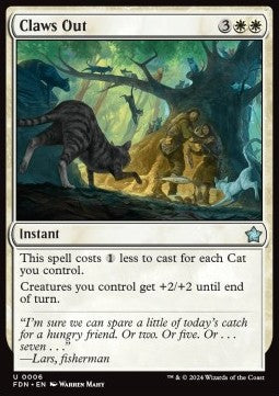 Magic the Gathering Foundations 0006 Claws Out