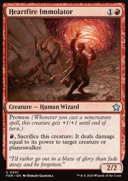 Magic the Gathering Foundations 0201 Heartfire Immolator