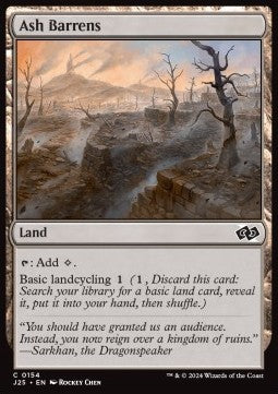 MTG Foundations Jumpstart 0154 Ash Barrens