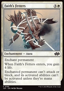 MTG Foundations Jumpstart 0195 Faith's Fetters