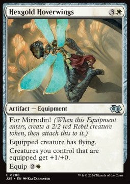 MTG Foundations Jumpstart 0208 Hexgold Hoverwings