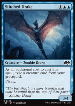 MTG Foundations Jumpstart 0368 Stitched Drake