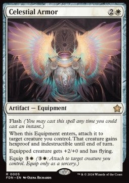 Magic the Gathering Foundations 0005 Celestial Armor