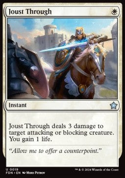 Magic the Gathering Foundations 0019 Joust Through