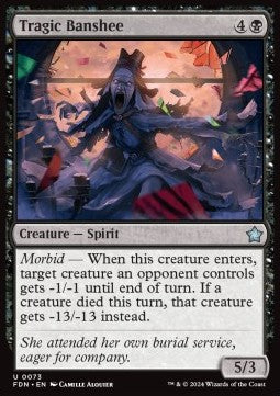 Magic the Gathering Foundations 0073 Tragic Banshee