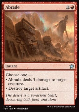 Magic the Gathering Foundations 0188 Abrade