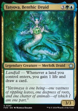 Magic the Gathering Foundations 0247 Tatyova, Benthic Druid