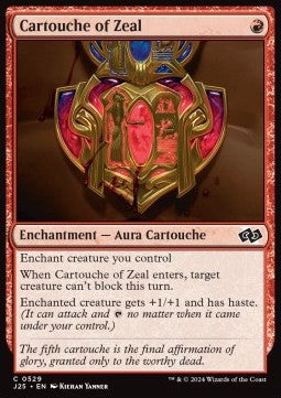 MTG Foundations Jumpstart 0529 Cartouche of Zeal