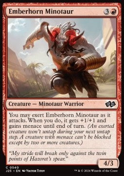 MTG Foundations Jumpstart 0540 Emberhorn Minotaur