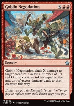 Magic the Gathering Foundations 0088 Goblin Negotiations