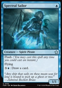 Magic the Gathering Foundations 0164 Spectral Sailor