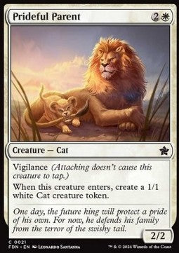 Magic the Gathering Foundations 0021 Prideful Parent