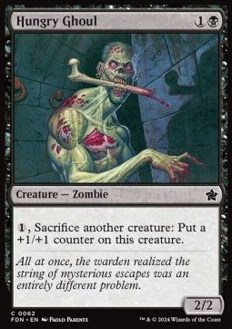 Magic the Gathering Foundations 0062 Hungry Ghoul