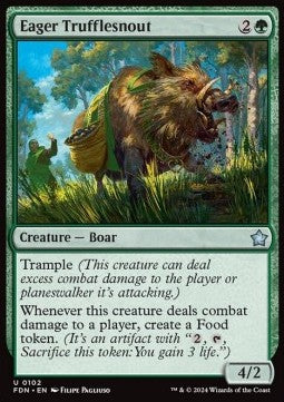 Magic the Gathering Foundations 0102 Eager Trufflesnout