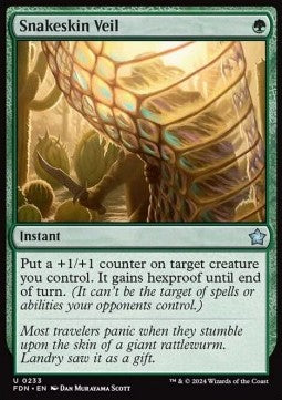 Magic the Gathering Foundations 0233 Snakeskin Veil