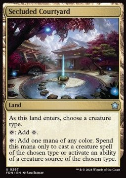 Magic the Gathering Foundations 0267 Secluded Courtyard