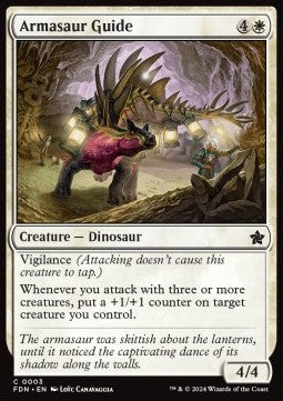 Magic the Gathering Foundations 0003 Armasaur Guide