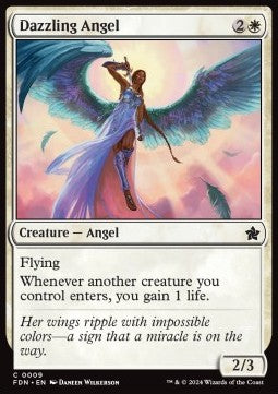 Magic the Gathering Foundations 0009 Dazzling Angel