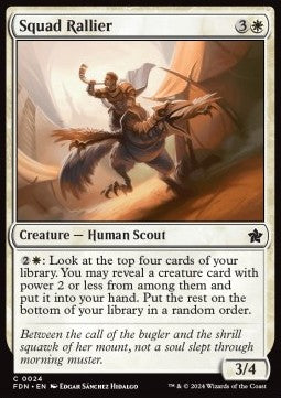 Magic the Gathering Foundations 0024 Squad Rallier