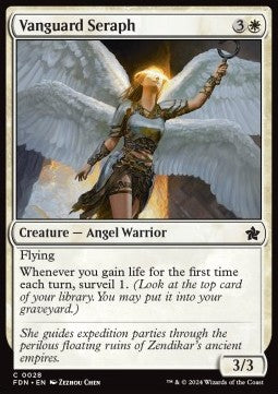 Magic the Gathering Foundations 0028 Vanguard Seraph