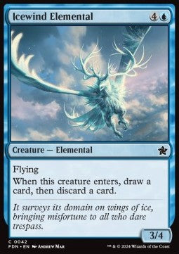 Magic the Gathering Foundations 0042 Icewind Elemental