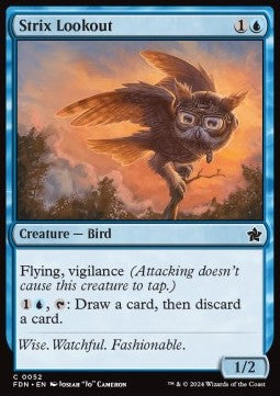 Magic the Gathering Foundations 0052 Strix Lookout