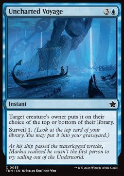 Magic the Gathering Foundations 0053 Uncharted Voyage