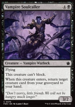 Magic the Gathering Foundations 0075 Vampire Soulcaller