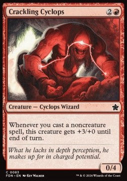 Magic the Gathering Foundations 0083 Crackling Cyclops