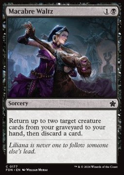 Magic the Gathering Foundations 0177 Macabre Waltz