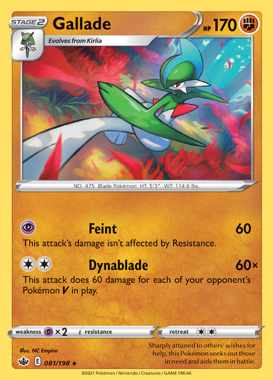 Chilling Reign 081/198 Gallade (Reverse Holo)