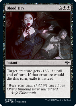 Innistrad: Crimson Vow 094/277 Bleed Dry (Foil)