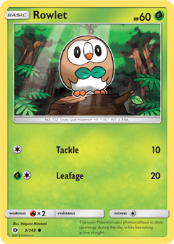 Sun & Moon 009/149 Rowlet (Holo)