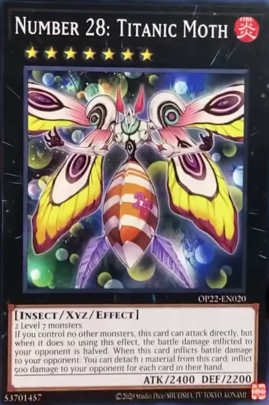 Number 28 Titanic Moth (OP22-EN020)