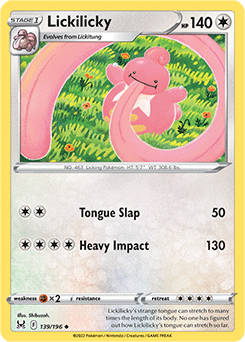 Lost Origin 139/196 Lickilicky (Reverse Holo)