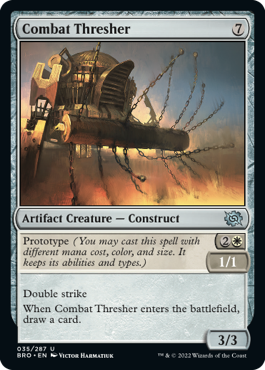 The Brothers' War 035/287 Combat Thresher (Foil)