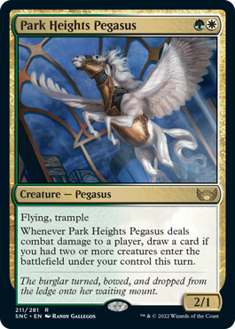 Streets of New Capenna 211/281 Park Heights Pegasus (Foil)