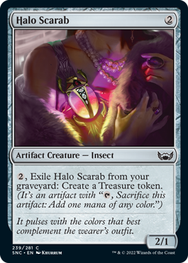 Streets of New Capenna 239/281 Halo Scarab (Foil)