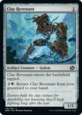 The Brothers' War 118/287 Clay Revenant (Foil)