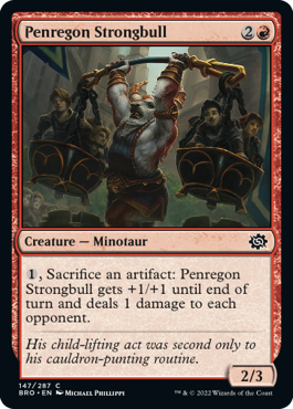 The Brothers' War 147/287 Penregon Strongbull (Foil)