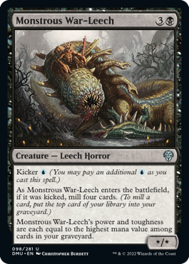 Dominaria United 098/281 Monstrous War-Leech (Foil)