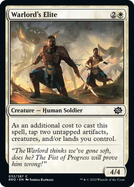 The Brothers' War 032/287 Warlord's Elite (Foil)